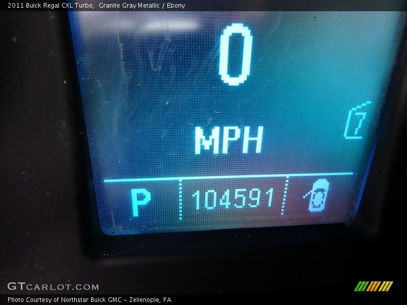 Granite Gray Metallic / Ebony 2011 Buick Regal CXL Turbo