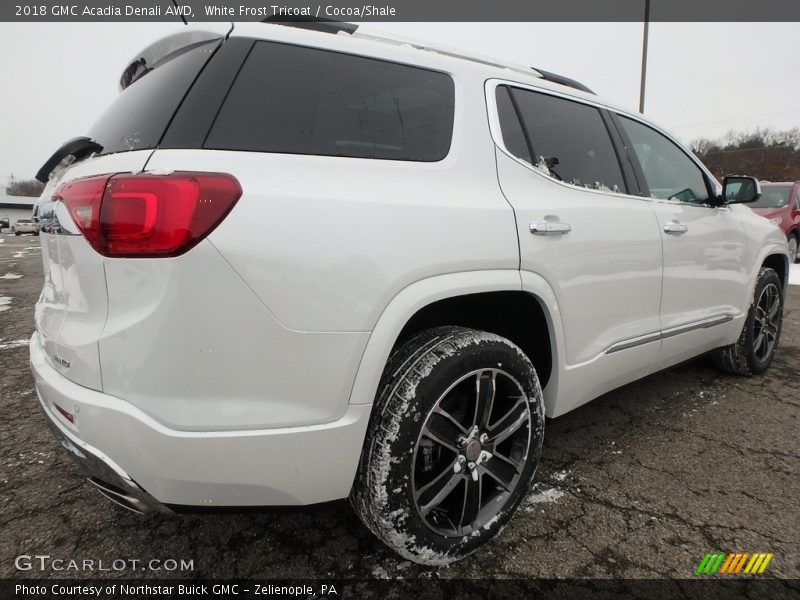 White Frost Tricoat / Cocoa/Shale 2018 GMC Acadia Denali AWD