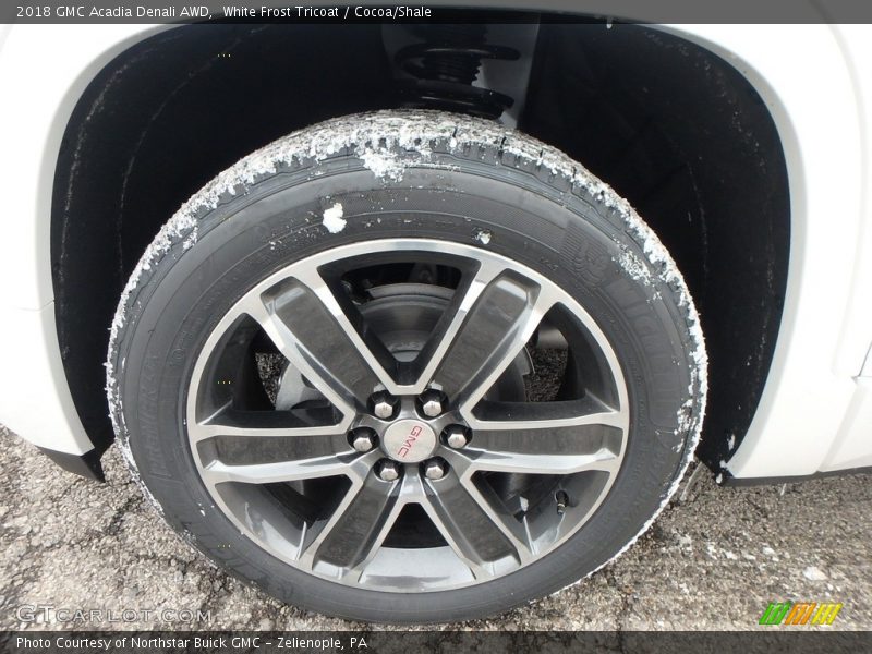 White Frost Tricoat / Cocoa/Shale 2018 GMC Acadia Denali AWD
