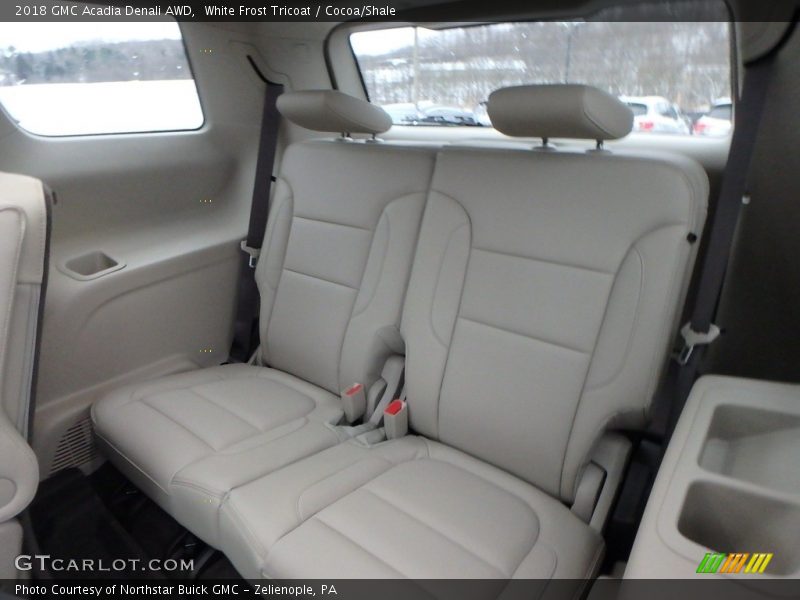 White Frost Tricoat / Cocoa/Shale 2018 GMC Acadia Denali AWD