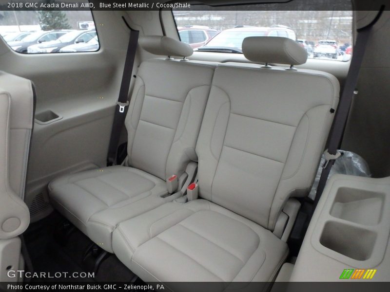 Blue Steel Metallic / Cocoa/Shale 2018 GMC Acadia Denali AWD