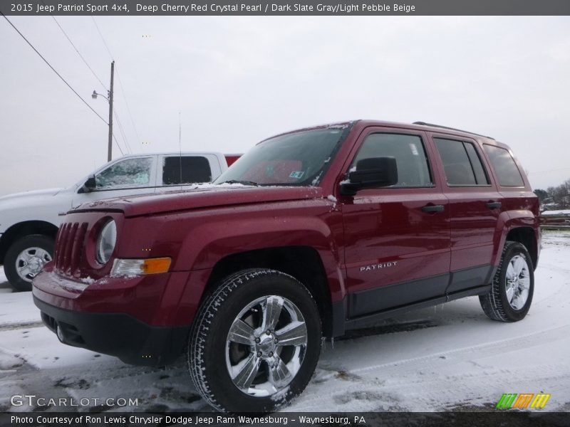 Deep Cherry Red Crystal Pearl / Dark Slate Gray/Light Pebble Beige 2015 Jeep Patriot Sport 4x4