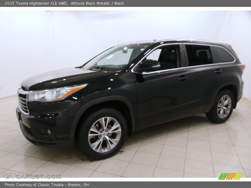 Attitude Black Metallic / Black 2015 Toyota Highlander XLE AWD