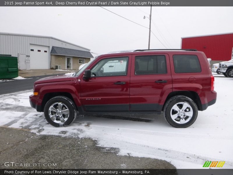 Deep Cherry Red Crystal Pearl / Dark Slate Gray/Light Pebble Beige 2015 Jeep Patriot Sport 4x4