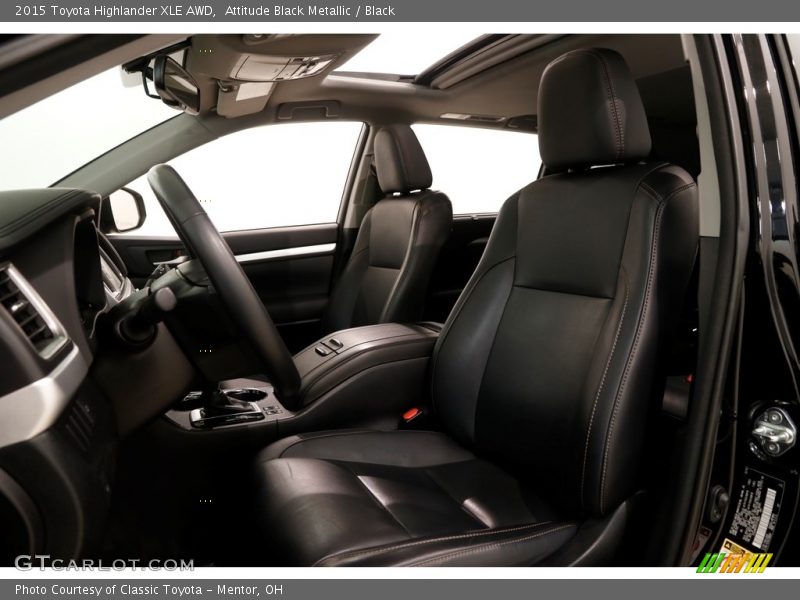 Attitude Black Metallic / Black 2015 Toyota Highlander XLE AWD