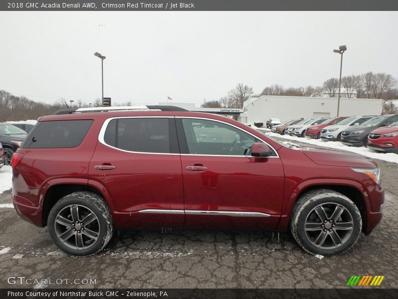 Crimson Red Tintcoat / Jet Black 2018 GMC Acadia Denali AWD