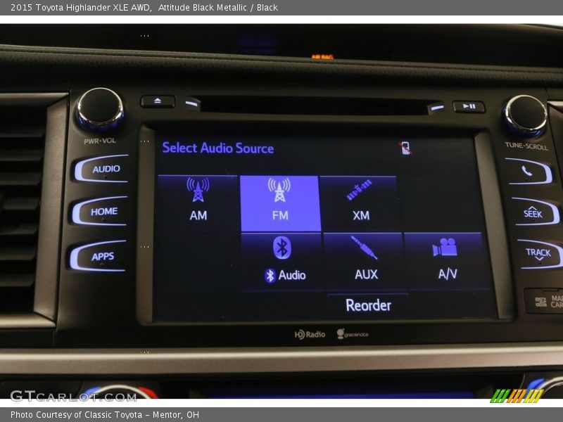 Attitude Black Metallic / Black 2015 Toyota Highlander XLE AWD