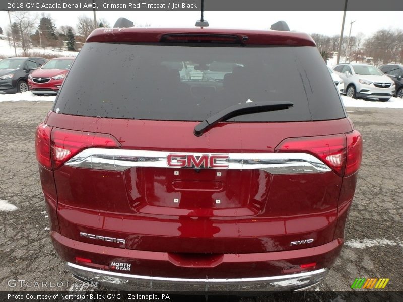 Crimson Red Tintcoat / Jet Black 2018 GMC Acadia Denali AWD