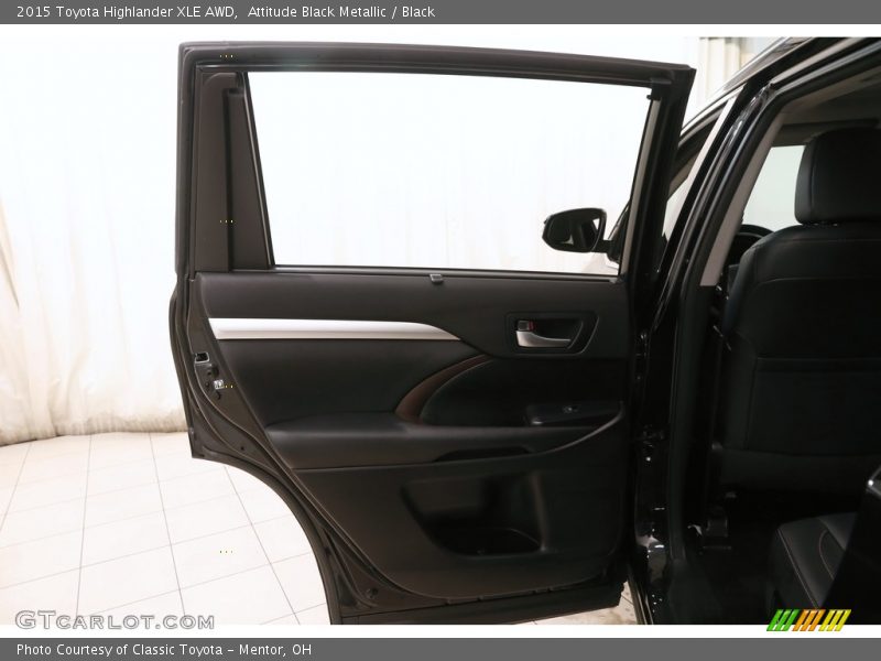 Attitude Black Metallic / Black 2015 Toyota Highlander XLE AWD