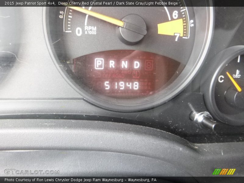 Deep Cherry Red Crystal Pearl / Dark Slate Gray/Light Pebble Beige 2015 Jeep Patriot Sport 4x4
