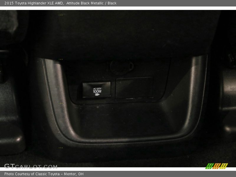 Attitude Black Metallic / Black 2015 Toyota Highlander XLE AWD