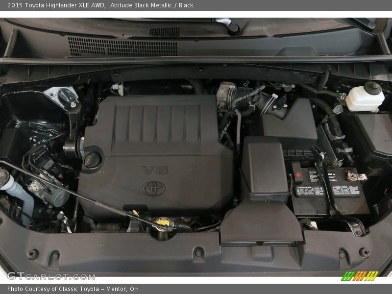 Attitude Black Metallic / Black 2015 Toyota Highlander XLE AWD