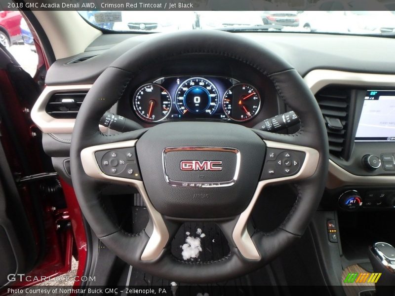 Crimson Red Tintcoat / Jet Black 2018 GMC Acadia Denali AWD