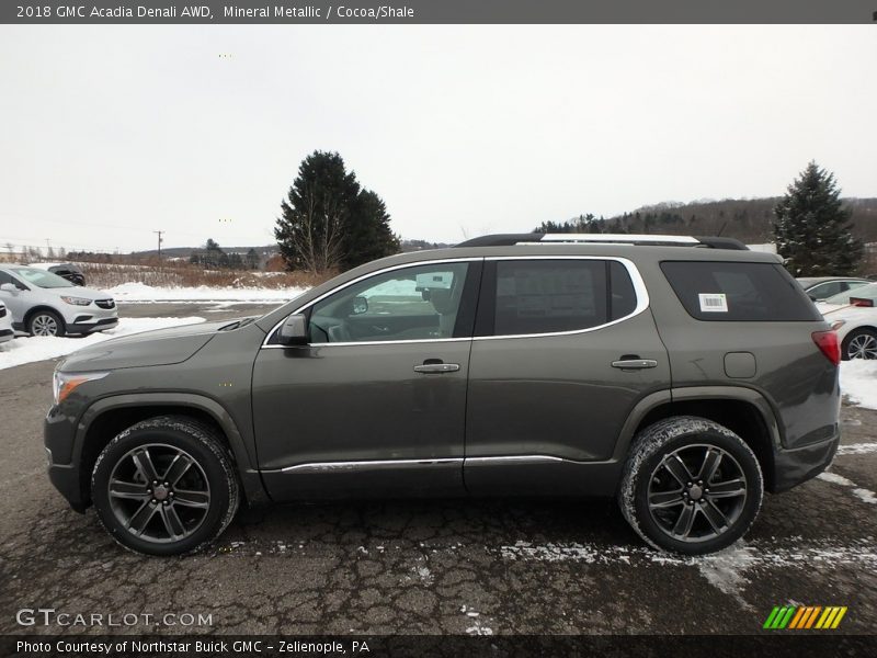 Mineral Metallic / Cocoa/Shale 2018 GMC Acadia Denali AWD