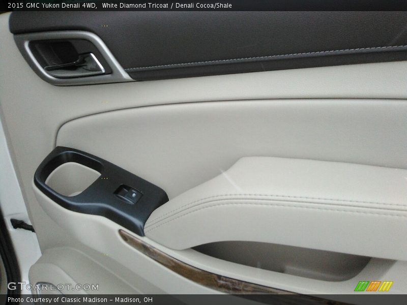 White Diamond Tricoat / Denali Cocoa/Shale 2015 GMC Yukon Denali 4WD