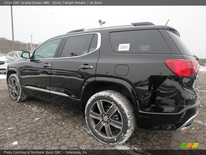 Ebony Twilight Metallic / Jet Black 2018 GMC Acadia Denali AWD