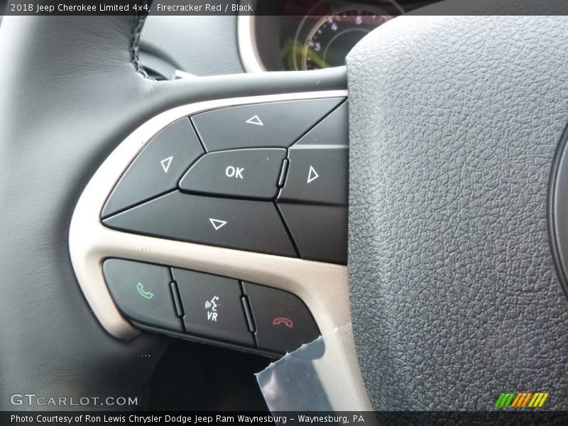Controls of 2018 Cherokee Limited 4x4