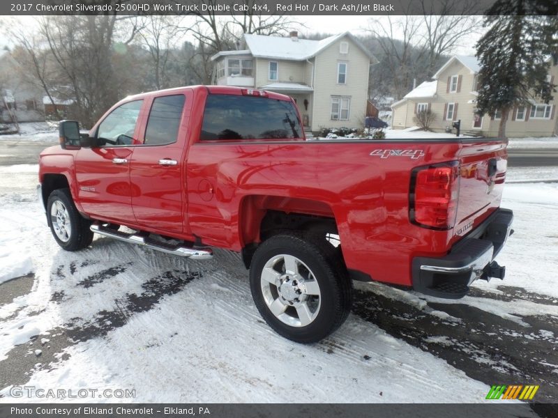 Red Hot / Dark Ash/Jet Black 2017 Chevrolet Silverado 2500HD Work Truck Double Cab 4x4