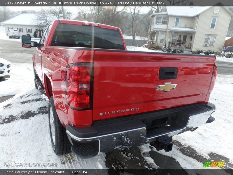 Red Hot / Dark Ash/Jet Black 2017 Chevrolet Silverado 2500HD Work Truck Double Cab 4x4