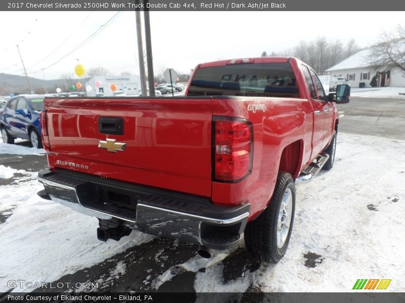 Red Hot / Dark Ash/Jet Black 2017 Chevrolet Silverado 2500HD Work Truck Double Cab 4x4