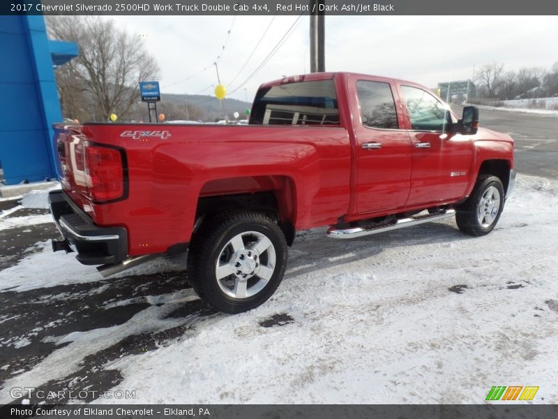 Red Hot / Dark Ash/Jet Black 2017 Chevrolet Silverado 2500HD Work Truck Double Cab 4x4