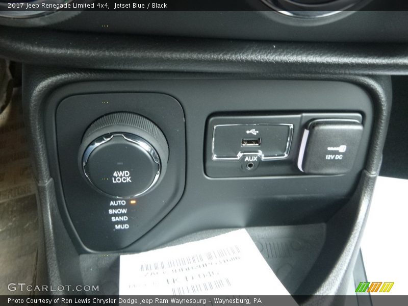 Jetset Blue / Black 2017 Jeep Renegade Limited 4x4