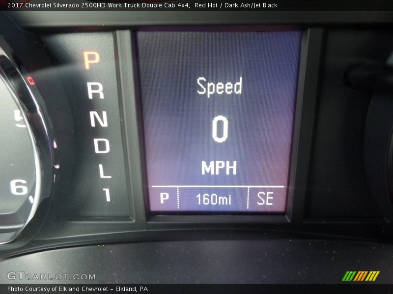 Red Hot / Dark Ash/Jet Black 2017 Chevrolet Silverado 2500HD Work Truck Double Cab 4x4