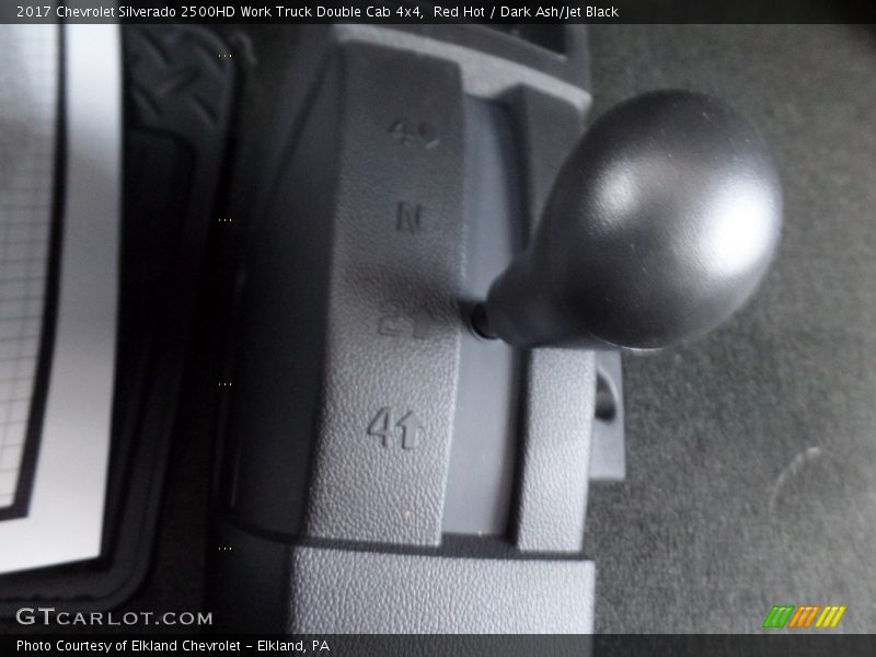 Red Hot / Dark Ash/Jet Black 2017 Chevrolet Silverado 2500HD Work Truck Double Cab 4x4