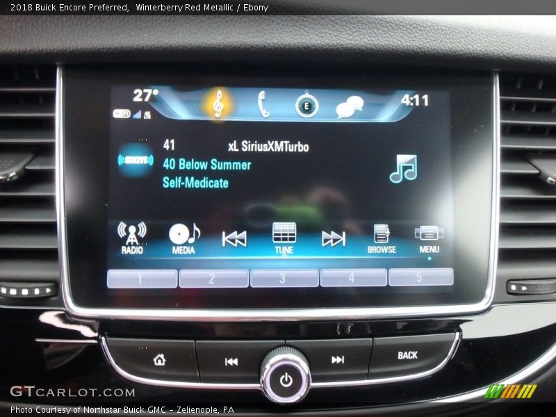 Controls of 2018 Encore Preferred