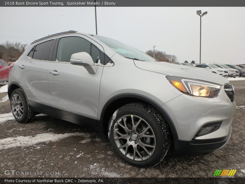 Quicksilver Metallic / Ebony 2018 Buick Encore Sport Touring