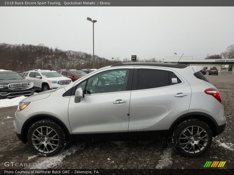 Quicksilver Metallic / Ebony 2018 Buick Encore Sport Touring