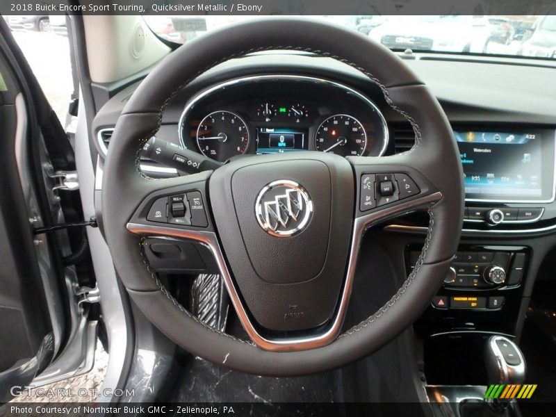 Quicksilver Metallic / Ebony 2018 Buick Encore Sport Touring