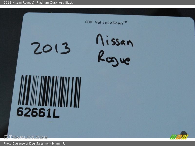 Platinum Graphite / Black 2013 Nissan Rogue S