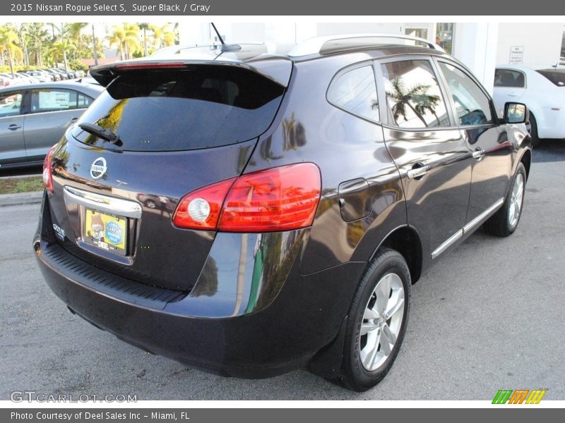 Super Black / Gray 2015 Nissan Rogue Select S