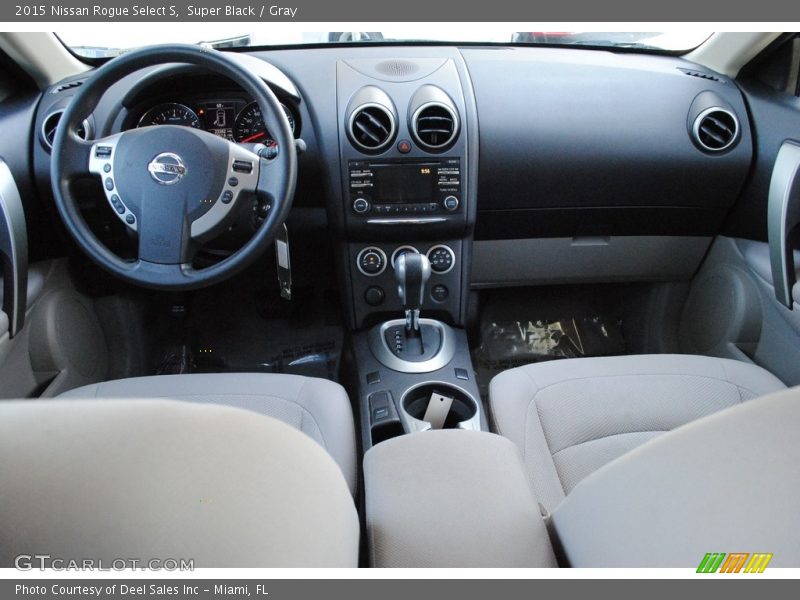 Super Black / Gray 2015 Nissan Rogue Select S