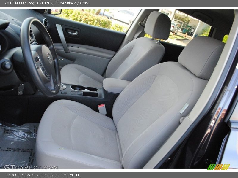 Super Black / Gray 2015 Nissan Rogue Select S