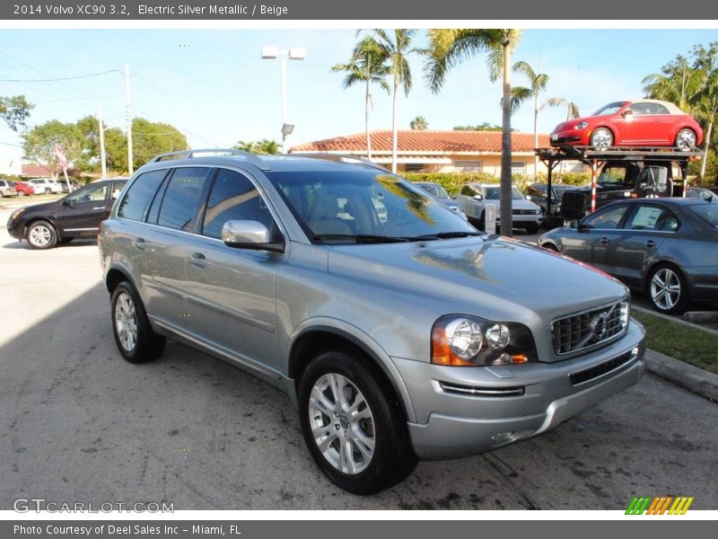 Electric Silver Metallic / Beige 2014 Volvo XC90 3.2