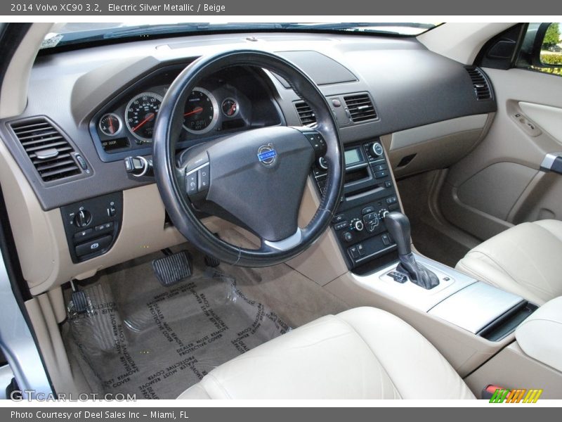 Electric Silver Metallic / Beige 2014 Volvo XC90 3.2