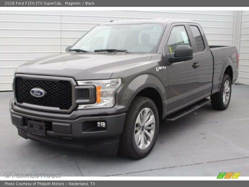 Magnetic / Black 2018 Ford F150 STX SuperCab