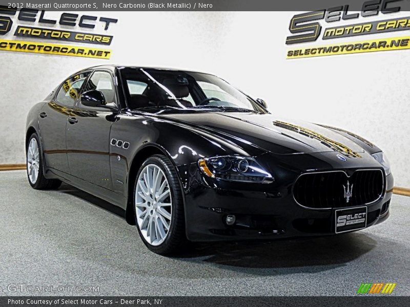 Nero Carbonio (Black Metallic) / Nero 2012 Maserati Quattroporte S