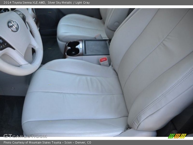 Silver Sky Metallic / Light Gray 2014 Toyota Sienna XLE AWD