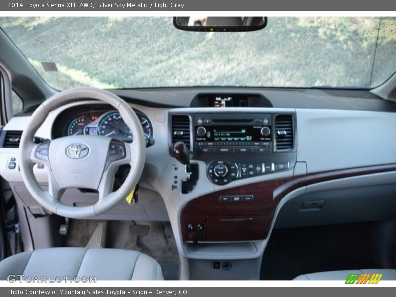 Silver Sky Metallic / Light Gray 2014 Toyota Sienna XLE AWD