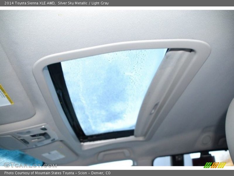 Silver Sky Metallic / Light Gray 2014 Toyota Sienna XLE AWD