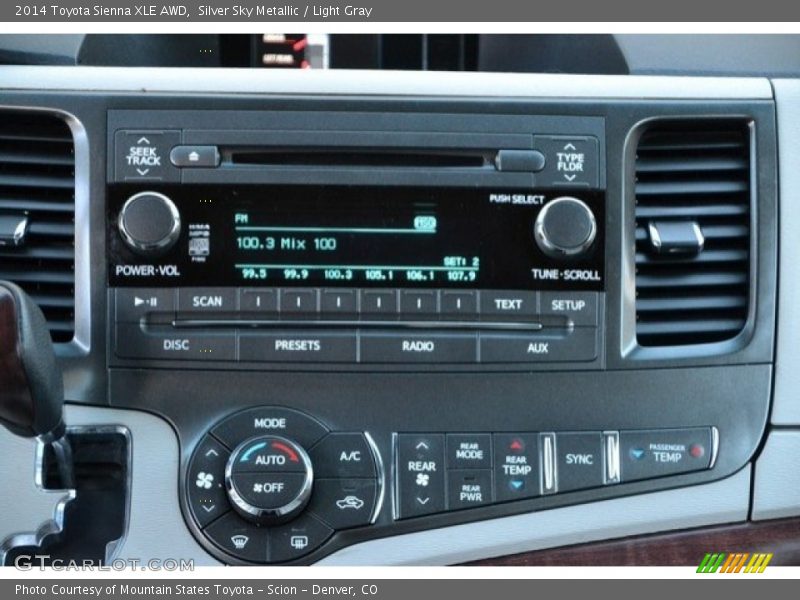 Silver Sky Metallic / Light Gray 2014 Toyota Sienna XLE AWD