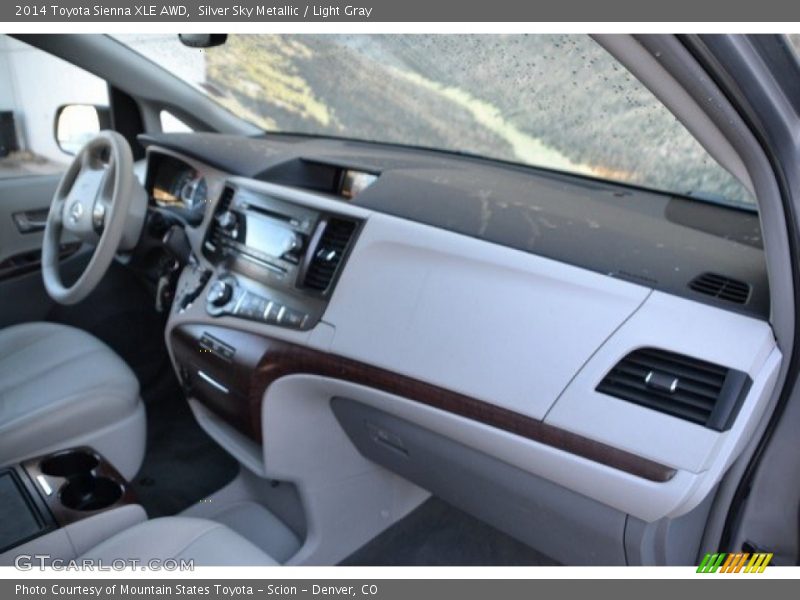 Silver Sky Metallic / Light Gray 2014 Toyota Sienna XLE AWD