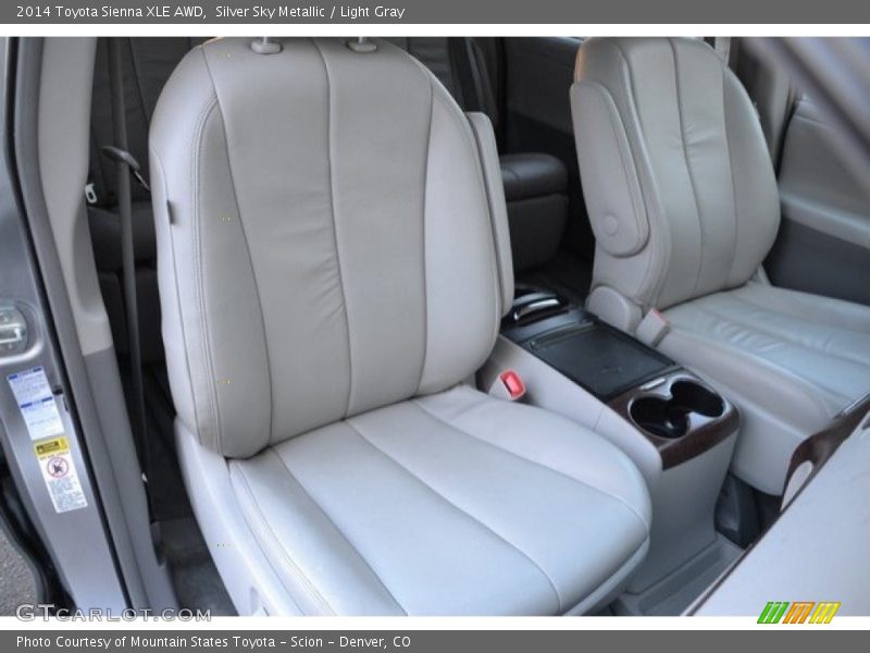 Silver Sky Metallic / Light Gray 2014 Toyota Sienna XLE AWD