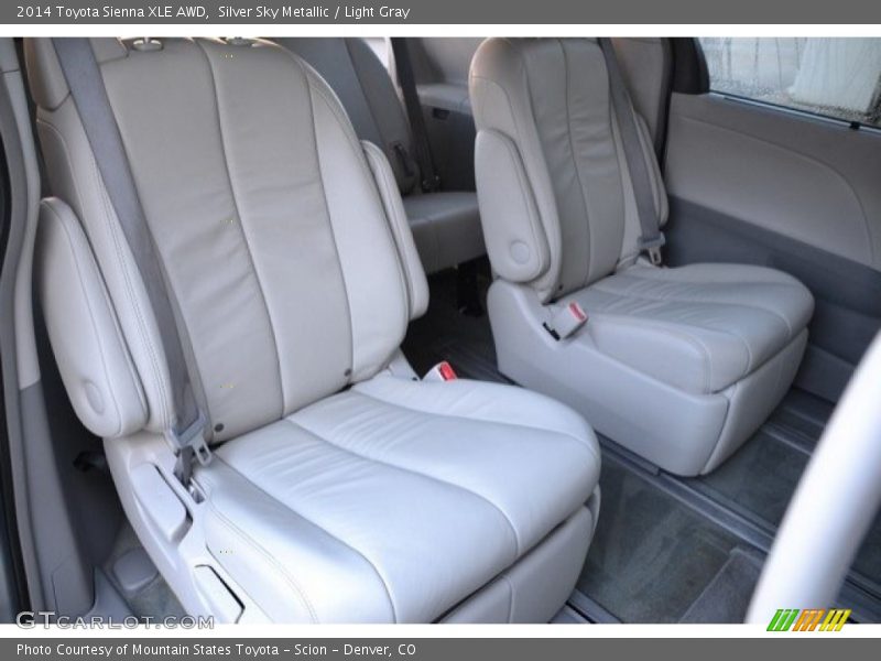 Silver Sky Metallic / Light Gray 2014 Toyota Sienna XLE AWD
