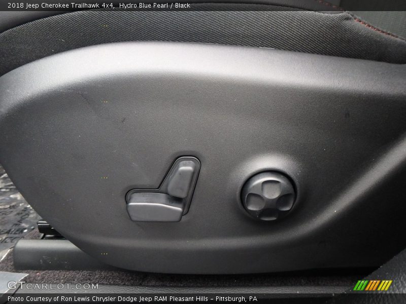 Hydro Blue Pearl / Black 2018 Jeep Cherokee Trailhawk 4x4