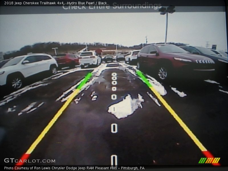 Hydro Blue Pearl / Black 2018 Jeep Cherokee Trailhawk 4x4