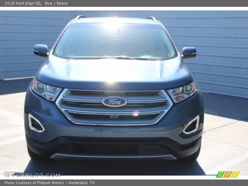 Blue / Ebony 2018 Ford Edge SEL